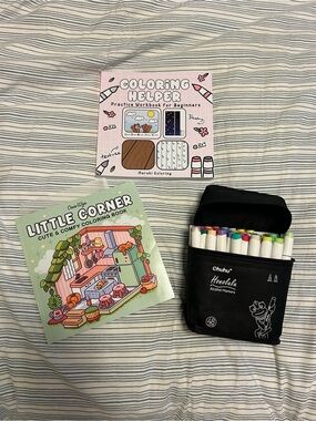 Ohuhu Honolulu Alcohol Markers and Colouring Books